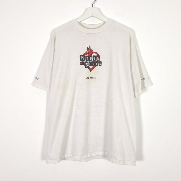 House of Blues Las Vegas Vintage Crew Neck Tee - Picture 1 of 8